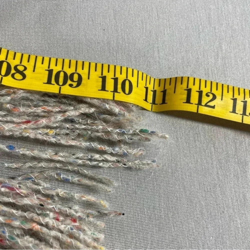 J Crew Wool Alpaca Blend Knit Tassle Scarf